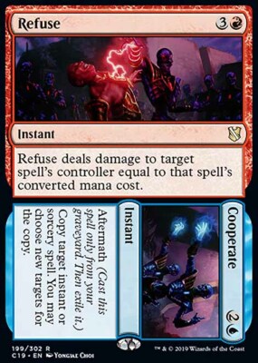 Magic the Gathering MTG Refuse (199) Commander 2019   LP