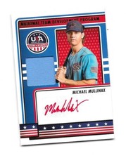 2023 USA Stars & Stripes Auto RC Jersey Michael Mullinax Red Ink GEORGIA SP