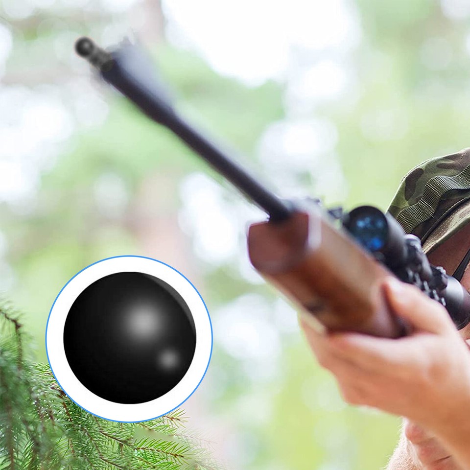 Rubber Rifle Rounds .68 Cal 100T Rubber Balls Ammo Paintballs Training Defense Marker Fit ...