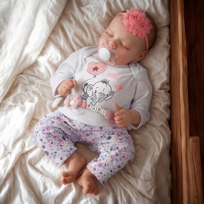 JIZHI Lifelike Reborn Baby Dolls 17Inch Soft Body RealisticNewborn