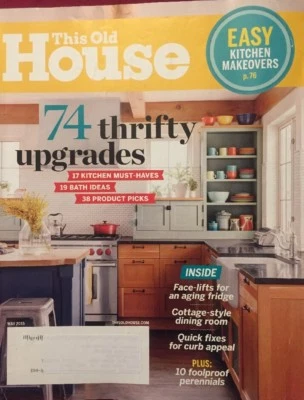 This Old House Magazine May 2015 74 Thrifty Upgrades - Image 1 of 4