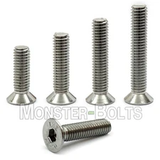 M5 Stainless Steel Flat Head Socket Cap Screws A2, Metric DIN 7991 0.80 Coarse