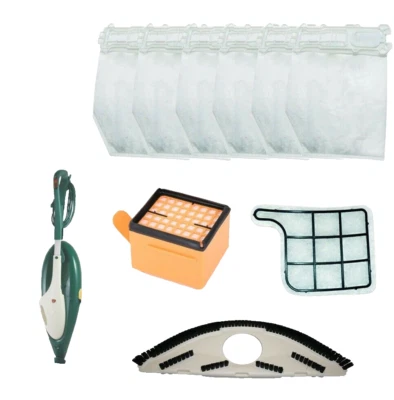 Spazzola Folletto VK 135 VK 136 + 6 Sacchetti + 1 Griglia + 1 Filtro Hepa