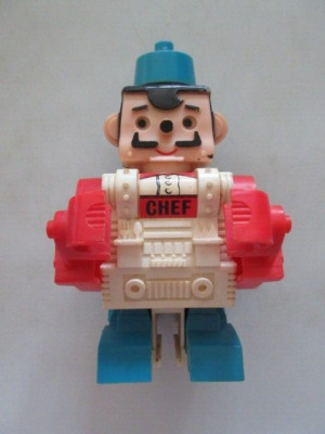 Vintage 1970 Ding-A-Longs Chef robot