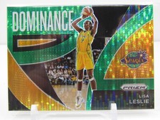 LISA LESLIE 2022 WNBA PRIZM DOMINANCE GREEN PULSAR PRIZM #22/25! SPARKS!!