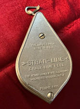 STRAIT-LINE Metal Chalk Line Reel Silver Made in USA 4x2.75x1.5