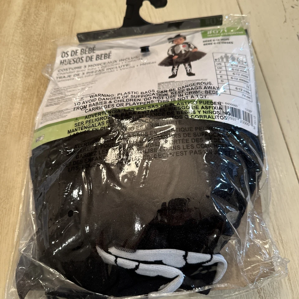 Baby Bones Skeleton Girl Cute Suit Yourself Fancy Dress Halloween Child Costume - Image 2 of 2