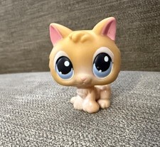 Hasbro Littlest Pet Shop LPS 47 Orange Kitten Cat Blue Eyes Authentic