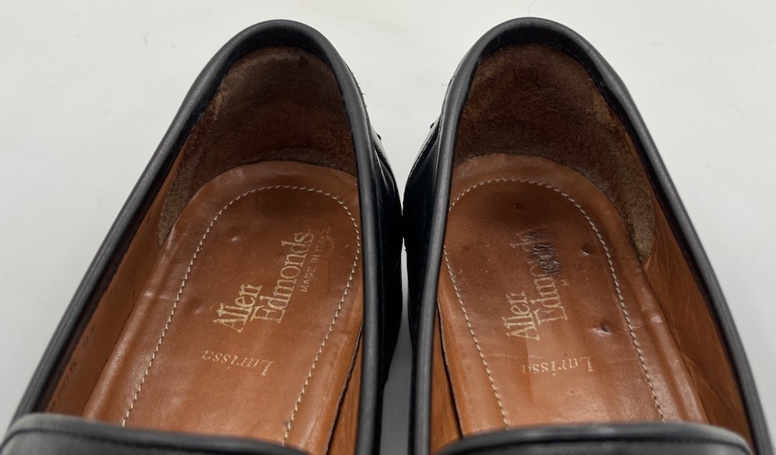 Allen Edmonds LARISSA Black Leather Horsebit Loafers Men display picture 1