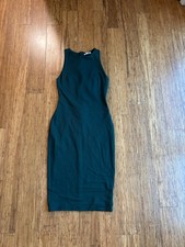 Fashion Nova Sleeveless Midi Dress Teal Bodycon Size S