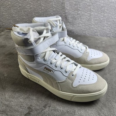 PUMA Sky LX Mid Lux 372870-01 Mens Size 10 Puma White Whisper White New
