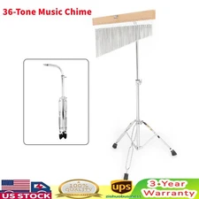 Bar Chimes Single-Row Wind Chime 36-Tone With Tripod Stand Percussion Instrument