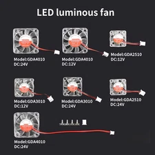 3D Printer 12V/24V LED Extruder Heat Cooling Fan for PRUSA EMDER VORON VZBOT