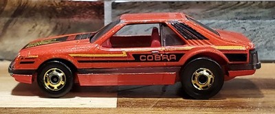 Vintage 1979 Hot Wheels Hot Ones Turbo Mustang Cobra RED