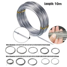 10m 304 Stainles Steel Spring Wire Spring Single Bright Hard Wire DIY 0.2mm-3mm