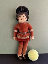 Vintage Dean's Rag Book DOLL HETTY Help Yourself Girl Stock Exchange Issue 1929