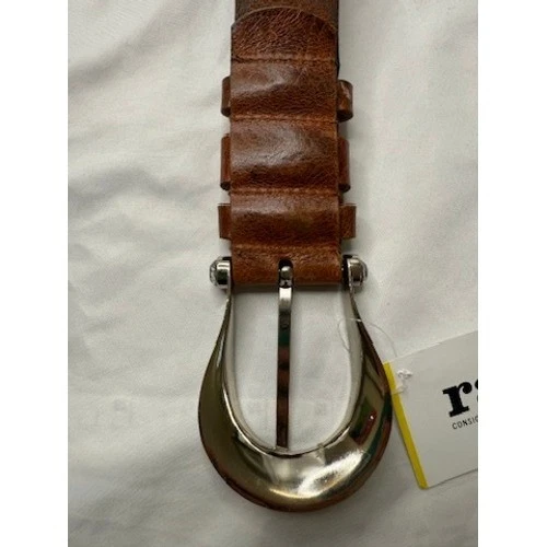 Guess Cinturón Cuero Marrón Talla 2XL Tachuelas Estrás Bling Y2K Retro Western Preppy Foto 4 de 4