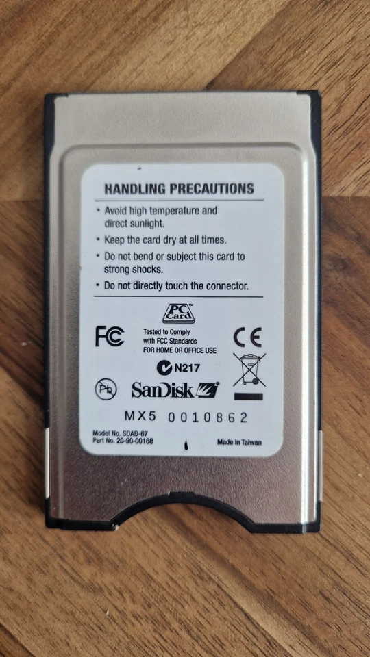 SanDisk 6 in 1 PCMCIA Kartenadapter SDAD-67 - Bild 2 von 2