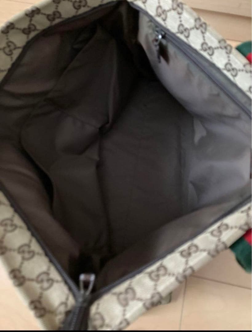 GUCCI Vintage Tote Bag Canvas A4 Size Business Use Authentic thumbnail 4