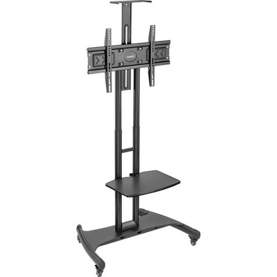 SpeaKa Professional TV-Rollwagen TV-Ständer 32-75 Zoll Schwarz Höhenverstellbar