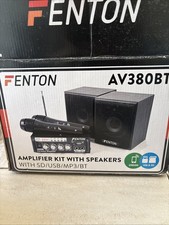 Fenton AV380BT Amplifier Kit With Speakers & 2 Microphones - Karaoke/ PA System
