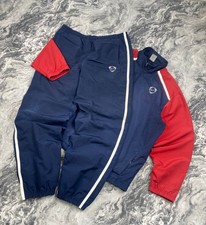 Vintage Nike TrackSuit Jacket And Pants Striped Swoosh 00s Men Size L Blue