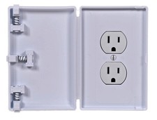 Child Be Safe, Baby Toddler Pet Wall Outlet Cover, Traditional Style, Electri...