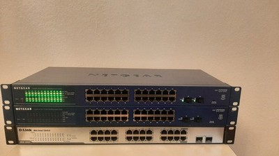2x NETGEAR  GS724T  und  DLINK 1224 T konvolut
