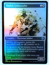 Bladed Ambassador 285  (Showcase) Phyrexia: All Will Be One Foil Magic The Gathe