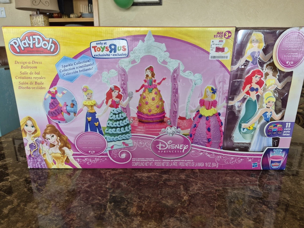 play doh disney princess design a dress ballroom Brand New Vintage Play-Doh Disney Princess Design a Dress Ballroom Playset