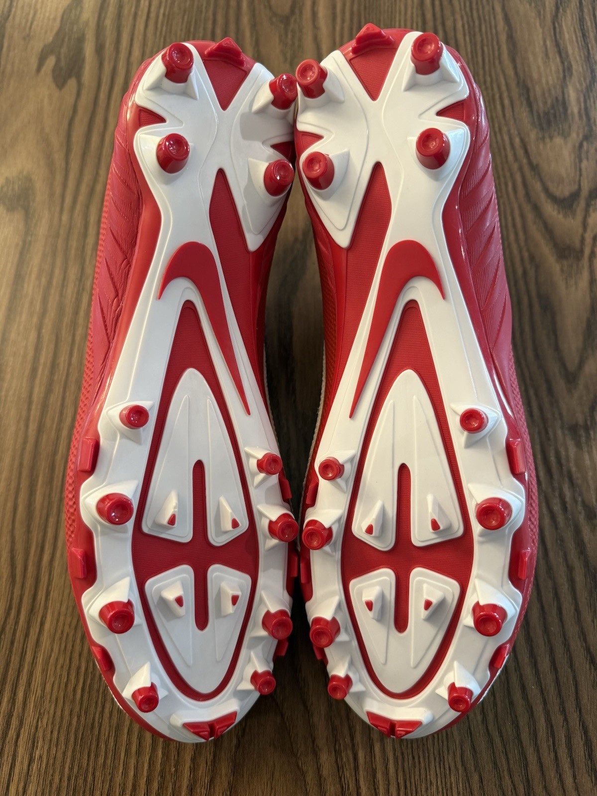 Size 11.5 Nike Alpha Pro 2 TD Low Football Cleats Red/White 719930-166 NEW