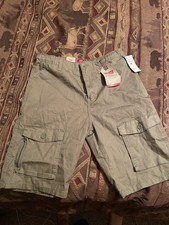 Levi's Boys' Cargo Shorts Aloe Green XX Utility EZ Waist Twill, XL