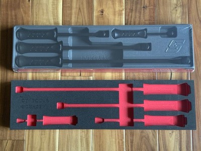 Snap-on Tools SPBS704A 4-piece Striking PryBar Set And CT tools Foam Insert New