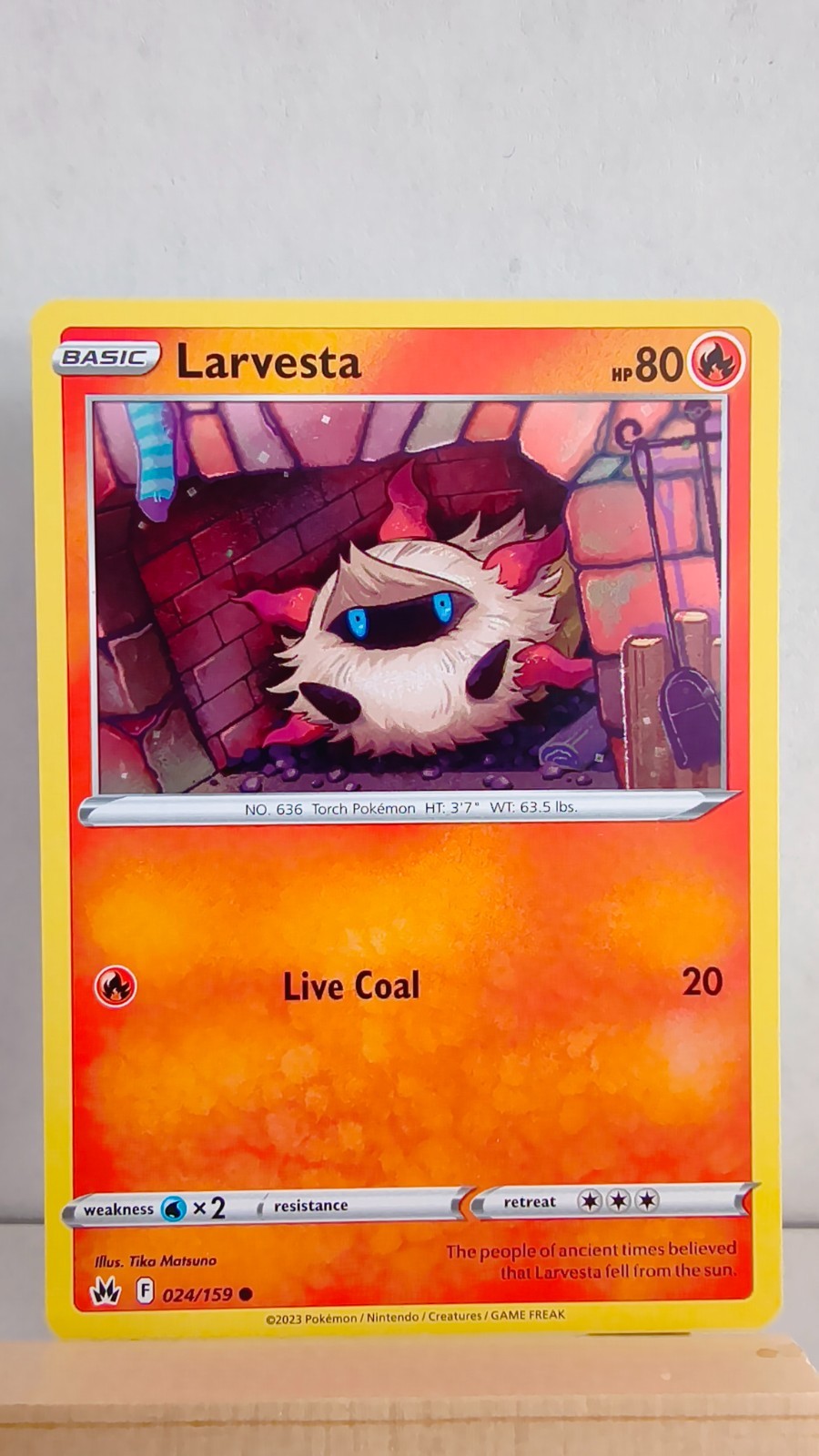 Larvesta [LP] - Pokemon TCG Crown Zenith 024/159 [Common]
