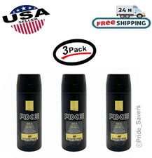 AXE Body Spray Gold Oud Wood Dark Vanilla Deodorant Body Spray 5oz 3 Pack -New