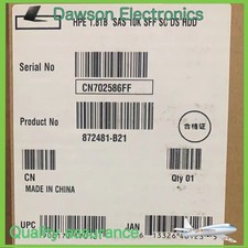 872481-B21 NEW HPE 872738-001 1.8TB SAS 10K 12Gb/s 2.5" SC 512E HDD Hard Drive