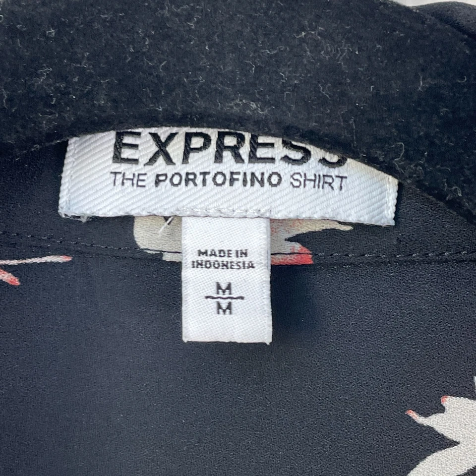 Camisa Express Portofino Mujer Mediana Floral Blusa Abotonada Manga con Pestaña Enrollada Foto 3 de 4