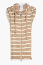 NEW AUTH VERONICA BEARD WOOL Cashmere Hoodie Dickey sand ivory OS