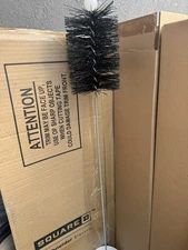 Commercial Floor Drain Cleaning Brush with Splash Guard for 3" & 4" Drains