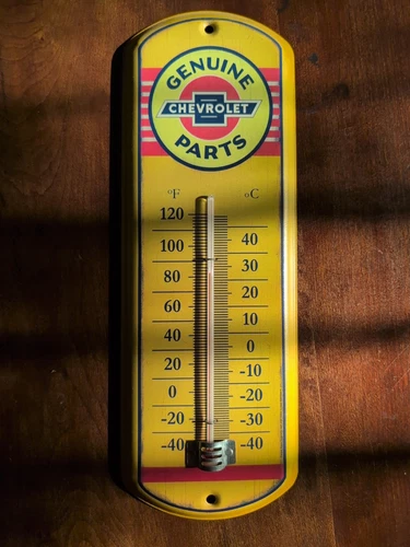 Chevrolet Chevy Super Service Thermometer 12" Vintage Style Embossed Replica