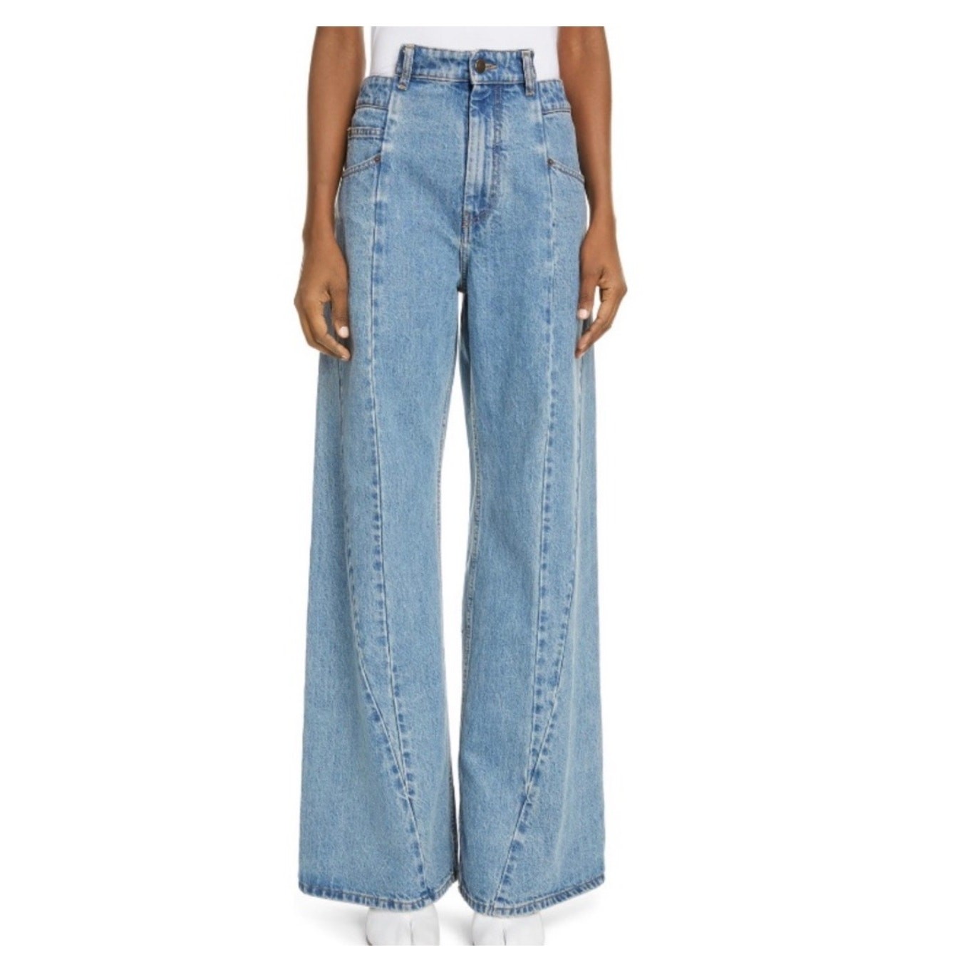 Maison Margiela Décortiqué Wide Leg Jeans - US Size 4 $895.00 retail price
