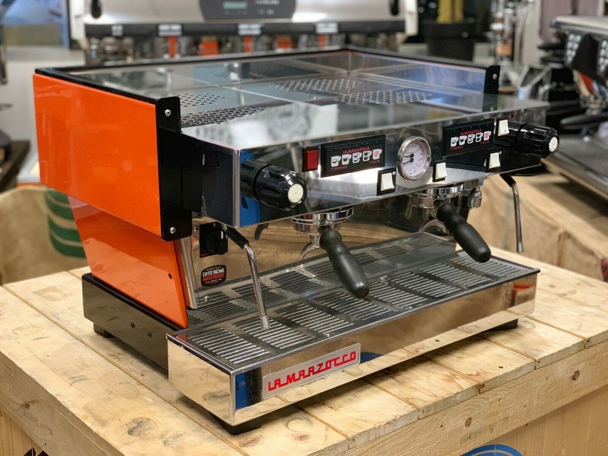 LA MARZOCCO LINEA CLASSIC 2 GROUP ORANGE ESPRESSO COFFEE MACHINE