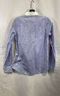 Coach 1941 Women's Button Down Shirt Blue Contrast Collar Cotton Size 2 — photo 2