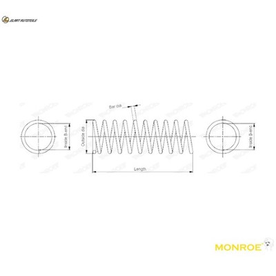 FAHRWERKSFEDER SP2663 FÜR MITSUBISHI 4G93 1.8L 4D68 T 2.0L 4cyl RVR