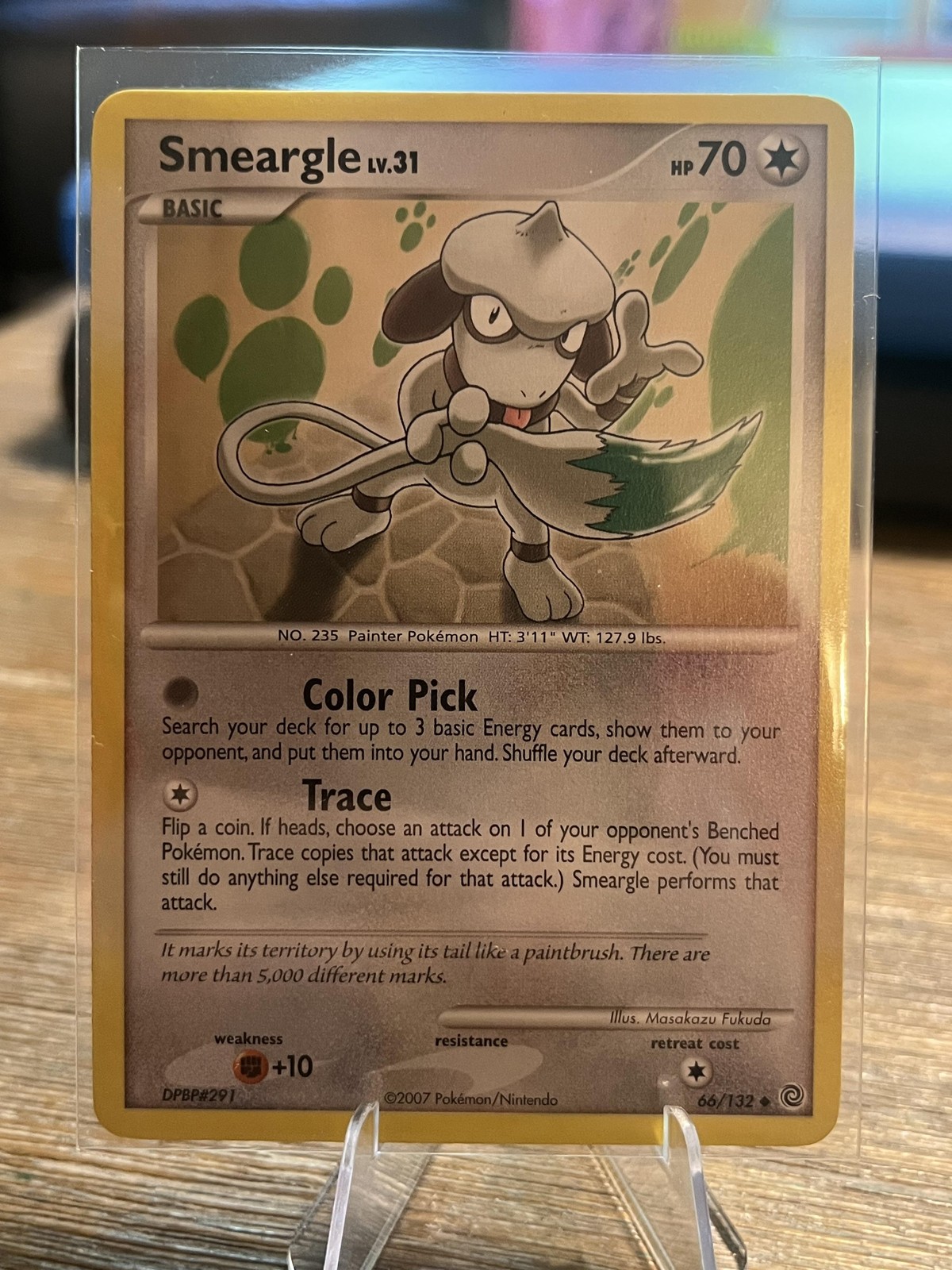 Pokemon TCG Smeargle LV.31 66/132 Diamond&Pearl HP70 Moderately Played Card