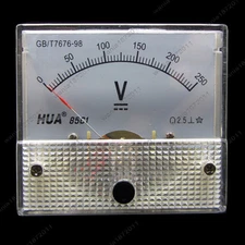 DC 250V Analog Voltmeter Panel Pointer Volt Voltage Meter Gauge 85C1 0-250V DC