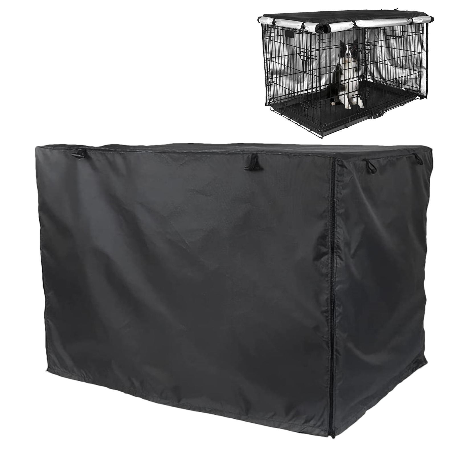 Durable Breathable Dog Crate Cover with Double Doors for Pet Cages