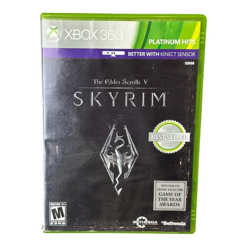 ELDER SCROLLS V: SKYRIM XBOX 360 COMPLETE IN BOX W/ MANUAL CIB