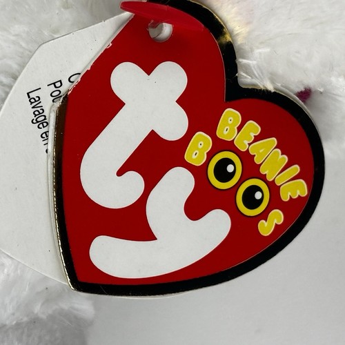 Ty Beanie Boos CHERIE The Valentines Unicorn 6" Sparkle Eyes Tysilk MWMT New ❤️ - Picture 8 of 12