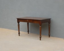 Tavolo rettangolare rustico in abete con cassetto, fine '800 - L 135 x P 70 cm!